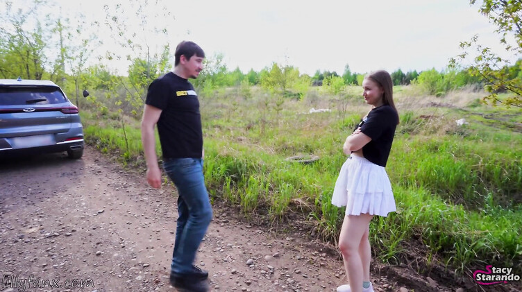 Stacy Starando: Сбежавшая сводная сестра трахается на природе с разозленным братом