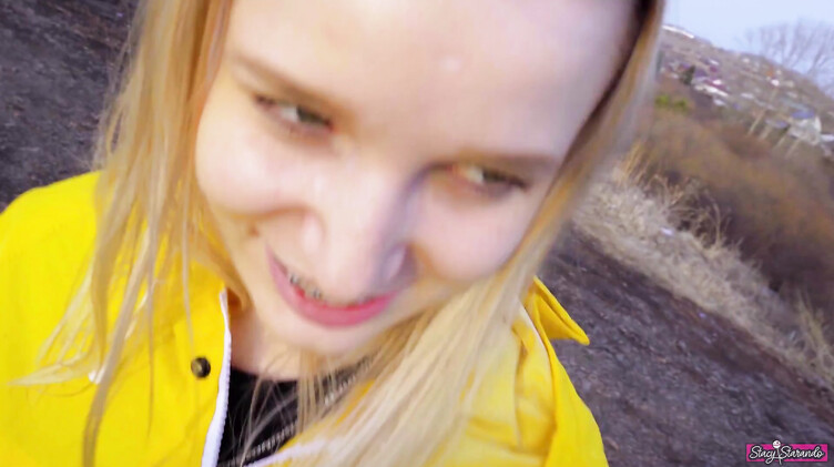 Случайная встреча с бывшей девушкой завершилась любительским минетом на улице