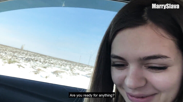 Выручил застрявшую девушку и получил в награду секс в машине