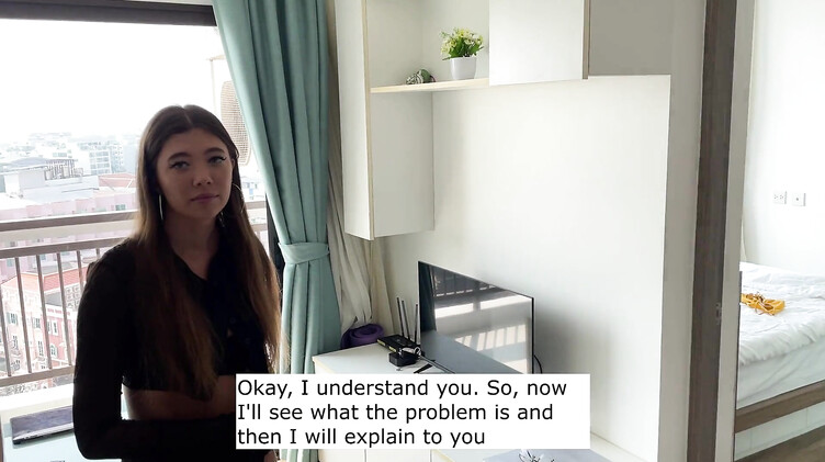 На кухне: Сосет хуй и трахается с мастером по ремонту кондиционеров