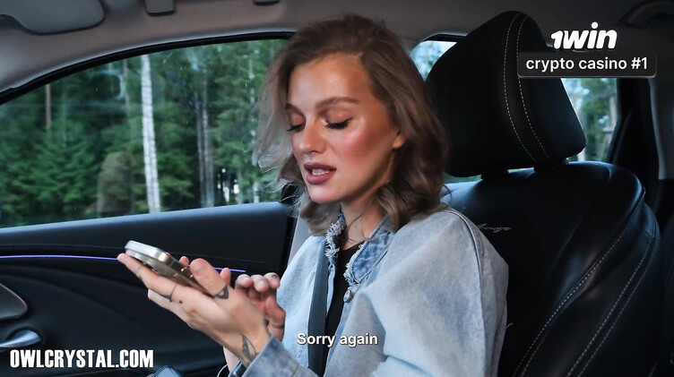 Любительское порно: Студентка отсосала таксисту за проезд на вечеринку