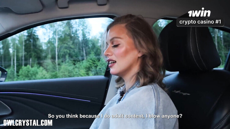 Owl Crystal: Студентка отсосала таксисту за проезд на вечеринку