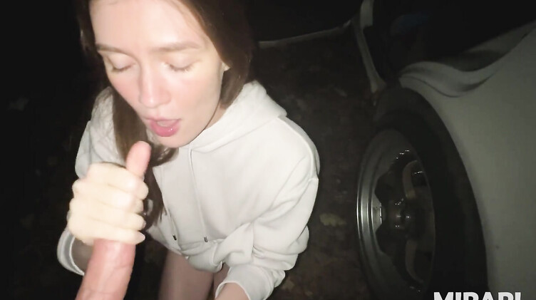 Вывез за город и трахнул в машине 18-летнюю девку из Перми