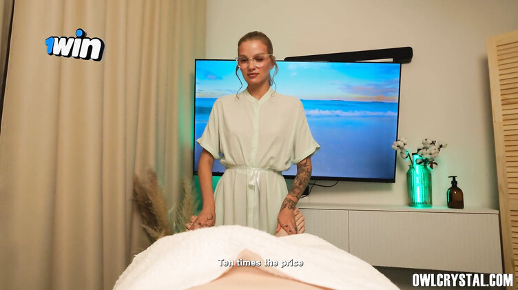 Массаж: Клиент с большим членом трахнул замужнюю массажистку на спортивном массаже ног