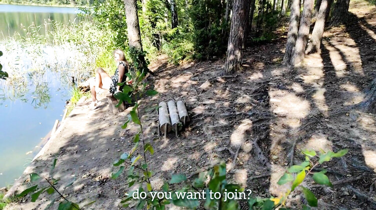 Камшоты: Трахнул незнакомку на природе, застукав ее за мастурбацией